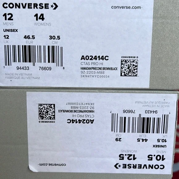 Converse A02414C
CTAS PRO HI
HAMADAN/PINECONE BROWN/BLACK
Men’s sneakers - Picture 16 of 16